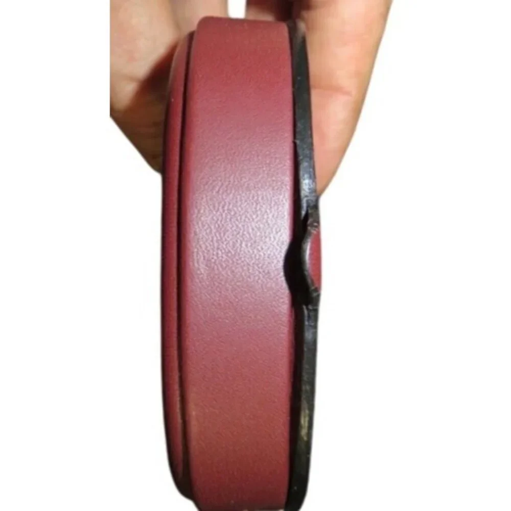 Cartier Must De Cartier Bordeaux Leather Coin Pouch Case Wallet w/ COA Vintage